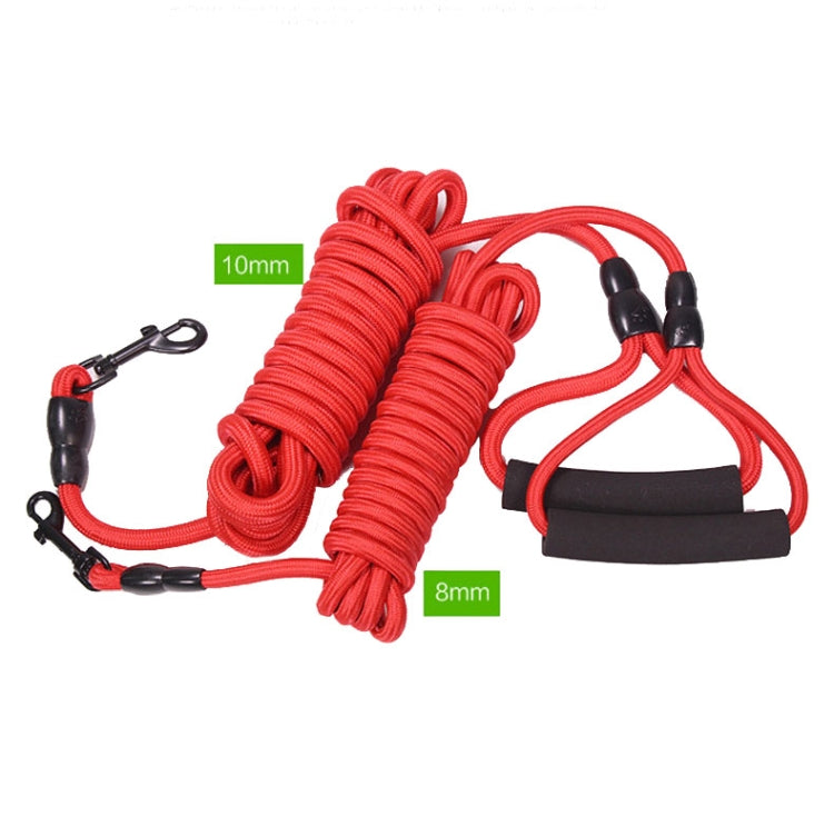 SH36 Rock Climbing Rope Pet Leash in vibrant colors, showcasing its durable nylon material and comfortable EVA foam handle.