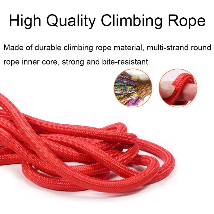 SH36 Rock Climbing Rope Pet Leash in vibrant colors, showcasing its durable nylon material and comfortable EVA foam handle.