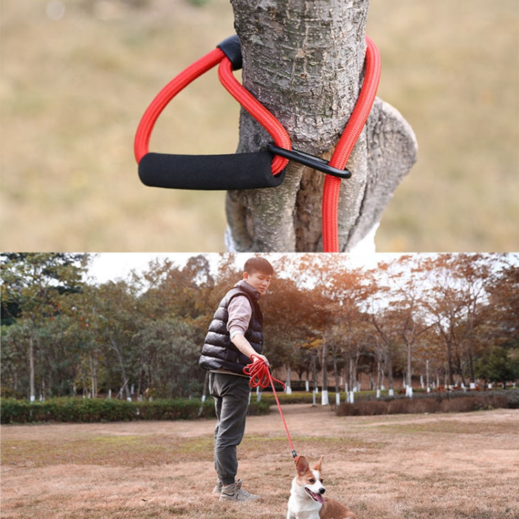 SH36 Rock Climbing Rope Pet Leash in various sizes and colors, showcasing its durable nylon material and ergonomic EVA foam handle.