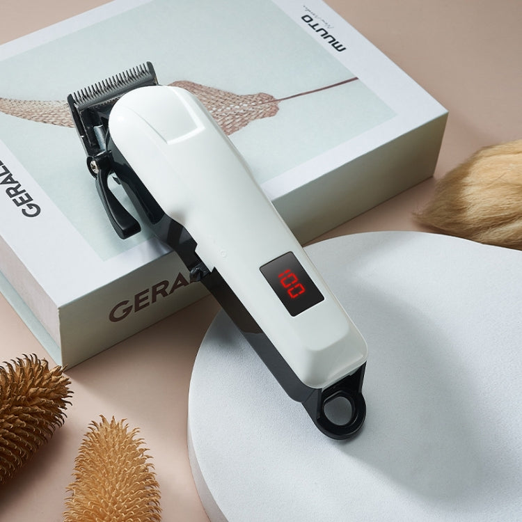 Shaver Hair Clipper Pet Electrical Pusher Grooming Machine with stainless steel blade and USB charging feature, ideal for pet grooming.