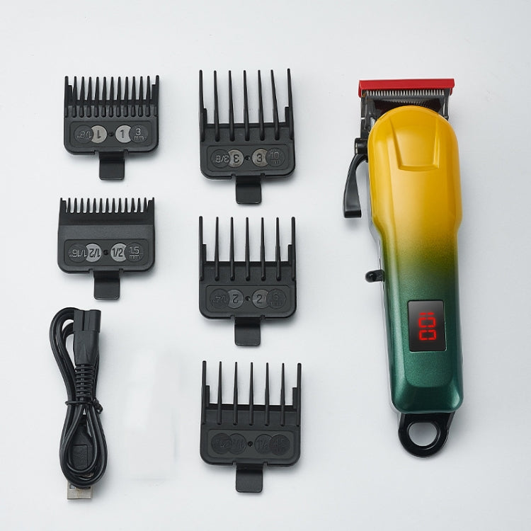 Shaver Hair Clipper Pet Electrical Pusher Grooming Machine with stainless steel blade and USB charging feature, ideal for pet grooming.