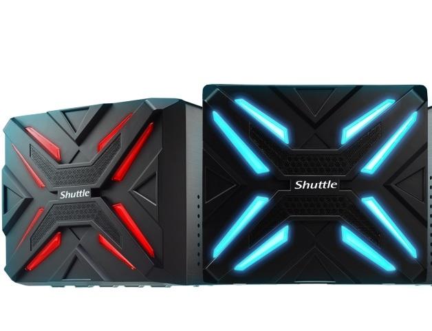 SHUTTLE SZ270R9 XPC Cube showcasing its compact design and multiple display outputs.