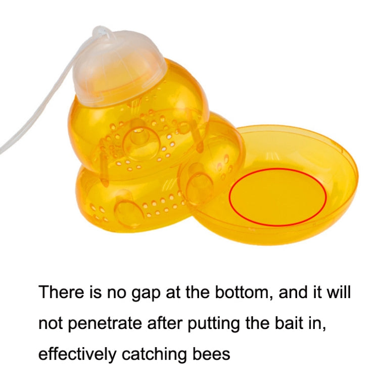 Two SK811 gourd-shaped fruit fly traps designed for capturing wasps and hornets, showcasing their watertight structure and attractive design.