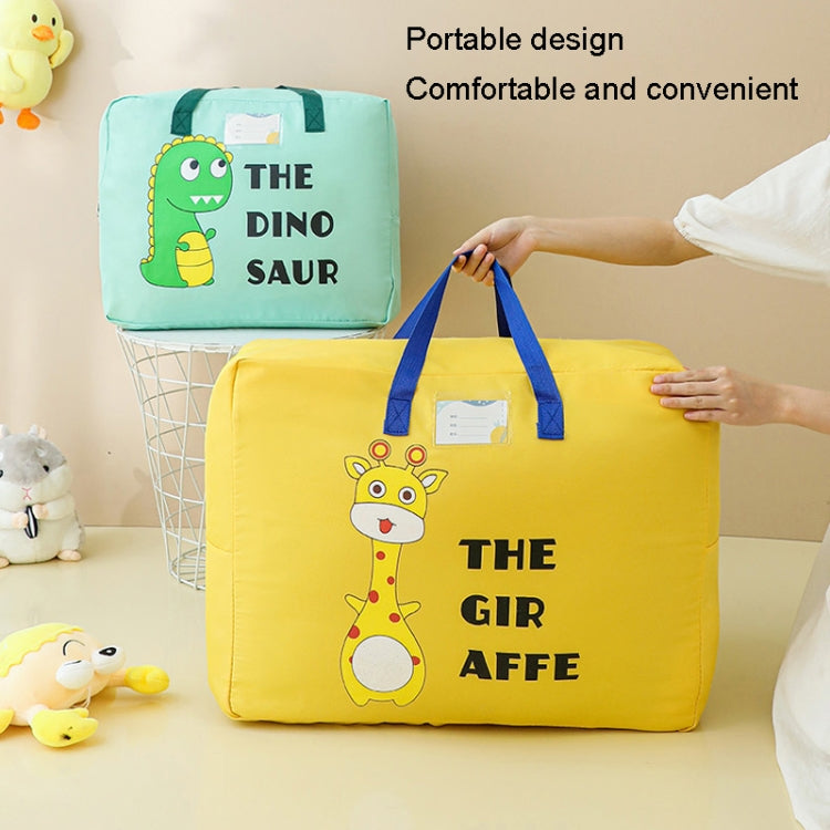 Colorful Small Children Quilt Storage Bag with cartoon design, made of durable waterproof oxford cloth, ideal for storing clothes and quilts.