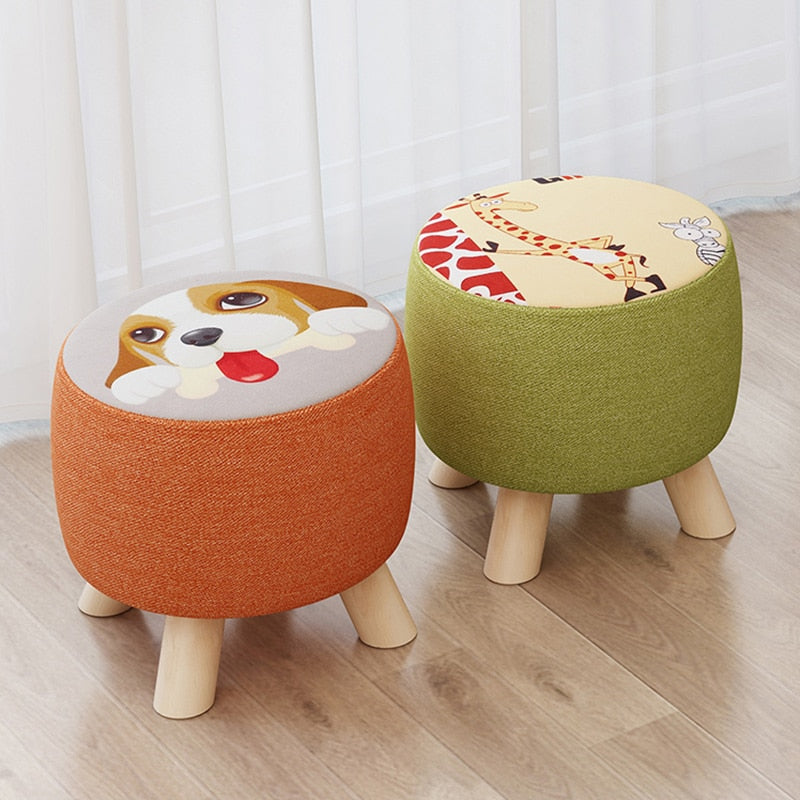 Small Japanese wooden chair designed for kids, featuring a minimalist style suitable for various home settings.