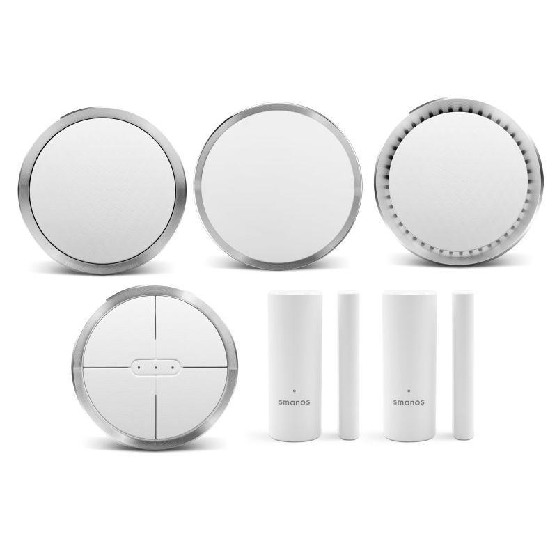 SMANOS SmartHome Kit featuring Z-Wave technology for home automation and security.