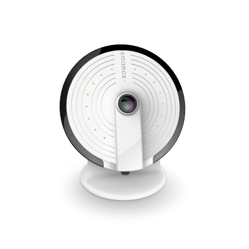 SMANOS UFO Panoramic WiFi Cam showcasing its sleek design and 360-degree lens for comprehensive surveillance.