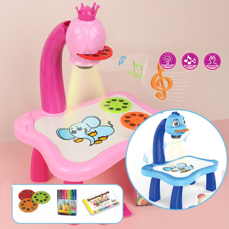 Smart Children Projection Painting Board with adjustable features and included accessories for creative drawing.