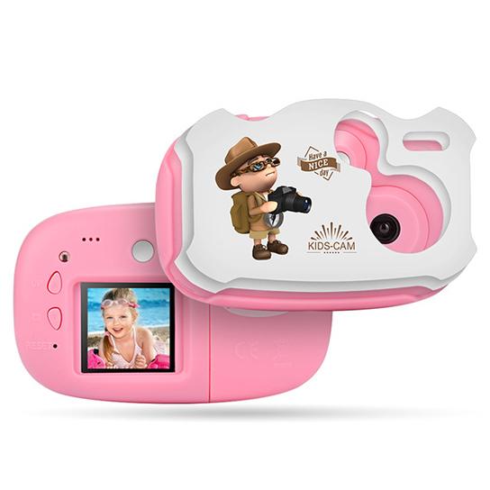 So Smart Lilliput Toy Camera in vibrant candy colors, designed for kids aged 3 to 8, featuring a cartoonish look and ergonomic design.