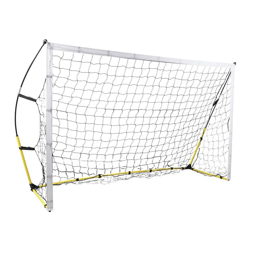 Portable Soccer Goal Net for kids outdoor training, featuring durable PE net and sturdy steel frame.