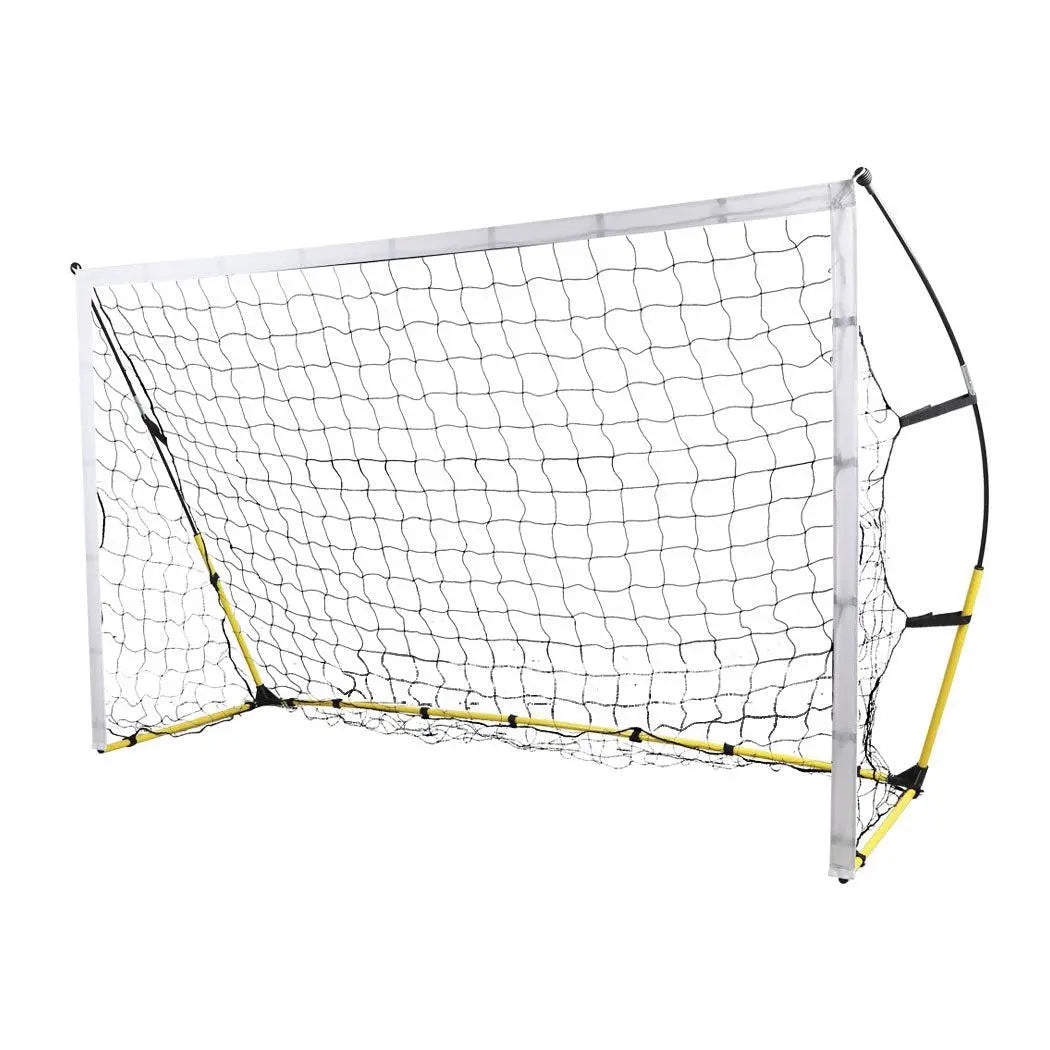 Portable Soccer Goal Net for kids outdoor training, featuring durable PE net and sturdy steel frame.