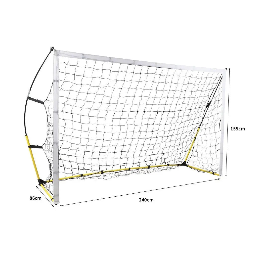 Portable Soccer Goal Net for kids outdoor training, featuring durable PE net and sturdy steel frame.