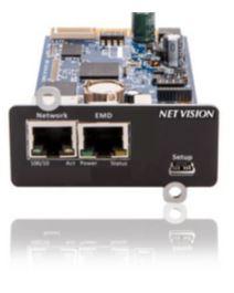 Socomec Web Adaptor/SNMP Card with Ethernet connection for UPS management.