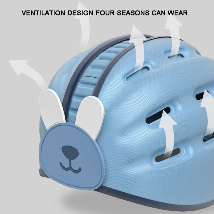 Soft Baby Helmet Safety Hat designed for toddlers, featuring ventilation holes and adjustable fit for comfort and protection.