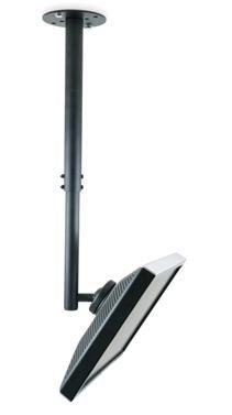 SpaceDec Display Ceiling Mount designed for LCD flat panel displays, featuring adjustable riser pole and integrated cable management.