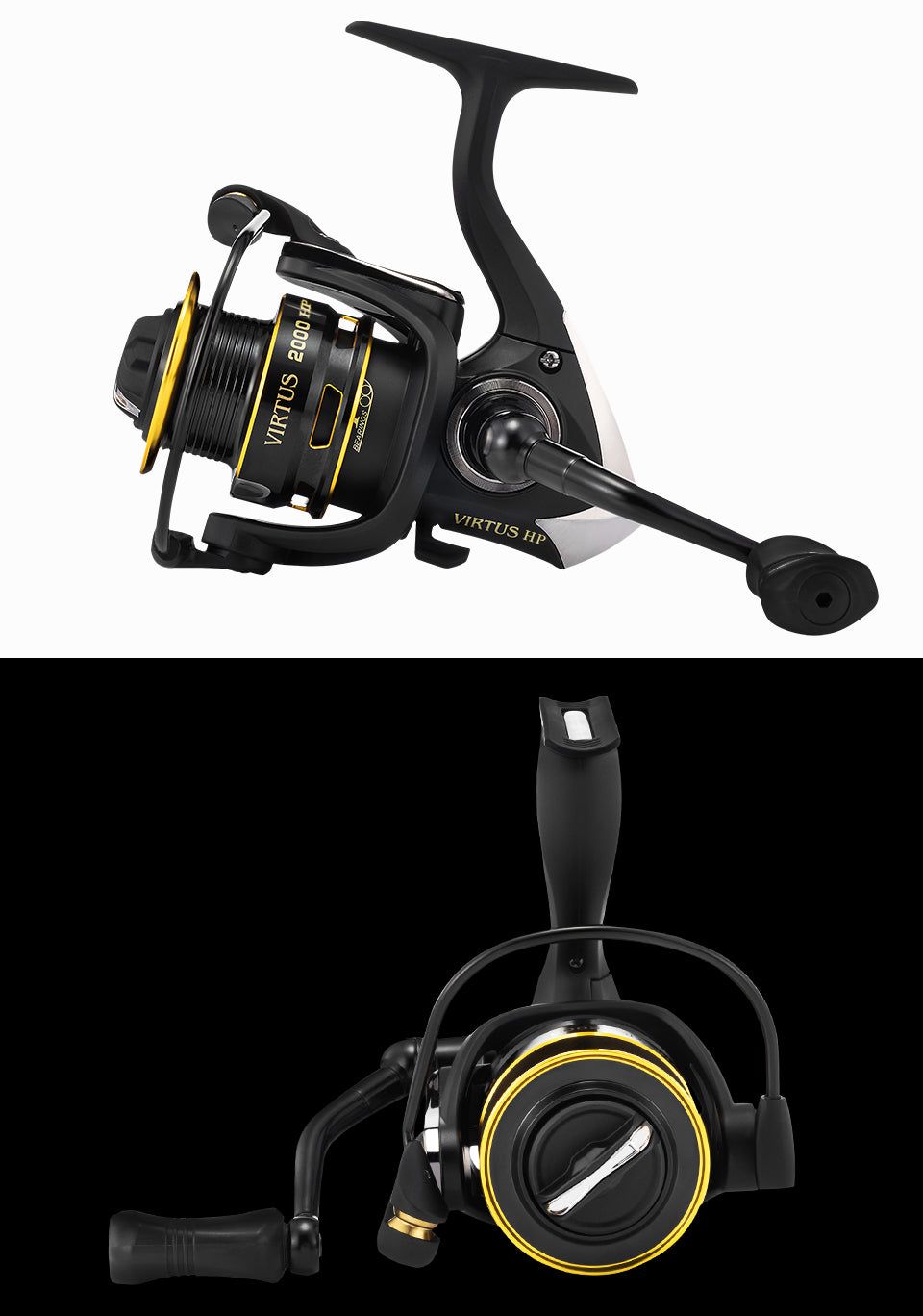 A collection of Spinning Fishing Reels in various sizes, showcasing their sleek design and robust construction, ideal for both ocean and freshwater fishing.