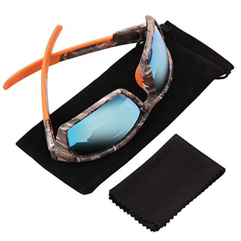 Sports Camouflage Bicycle Glasses with polarized lenses, designed for men and women, featuring a stylish camouflage frame and ultralight construction.