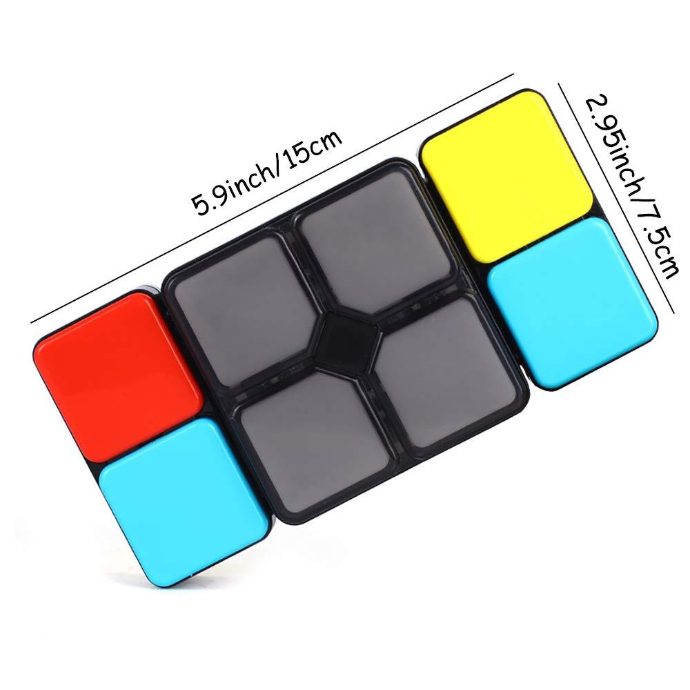 Square Up Challenge Puzzle Game featuring colorful blocks and lights for interactive play.