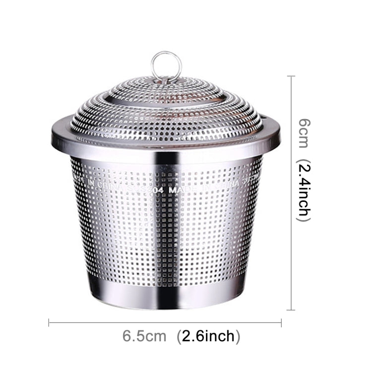 Stainless Steel Locking Spice Tea Strainer Mesh Infuser Tea Ball with chain for easy suspension in beverages.