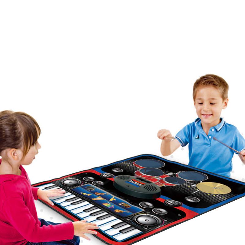 Stardom Musical Instruments Set Mat featuring various instrument icons for kids to play music.