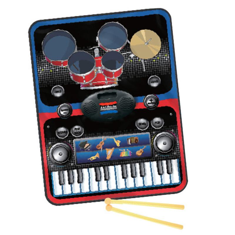 Stardom Musical Instruments Set Mat featuring various instrument icons for kids to play music.