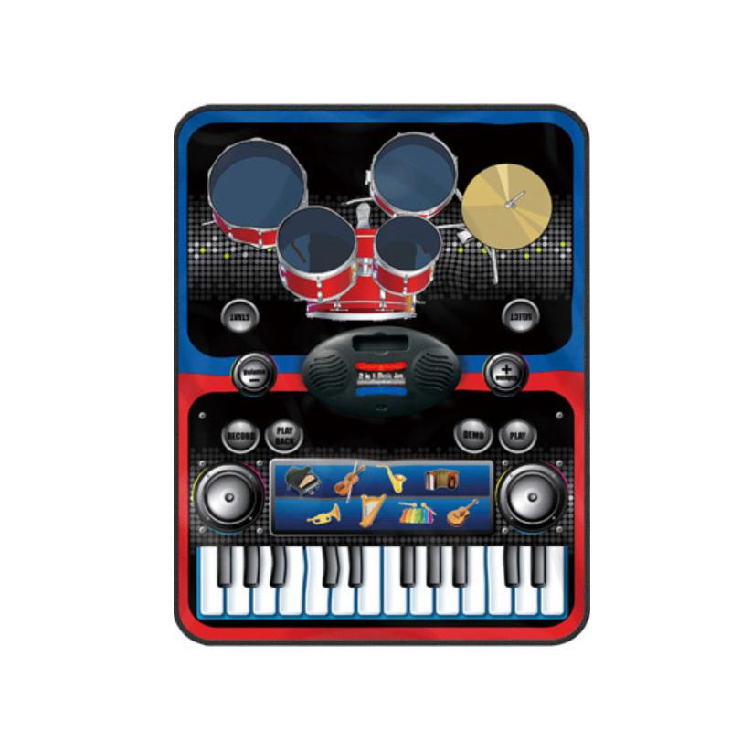 Stardom Musical Instruments Set Mat featuring various instrument icons for kids to play music.