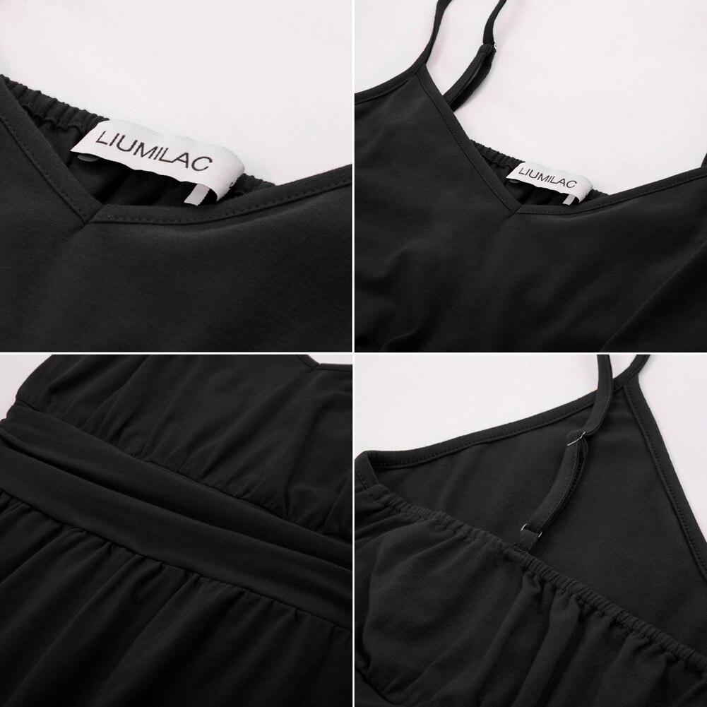 A stylish summer dress featuring spaghetti straps and a V-Neck, designed in an A-Line silhouette with a pleated waist.