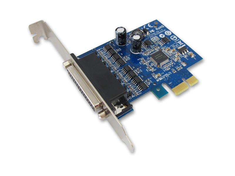 SUNIX IPC-E2204S PCI-Express 4-Port RS-422/485 Serial Card with Surge Protection, showcasing its ports and connectors.