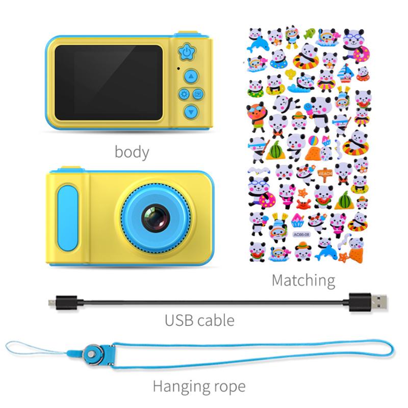 Super Duper Mini Cam Interactive Real Digital Video Camera for Kids in blue and pink colors, featuring a lightweight design and fun interactive elements.