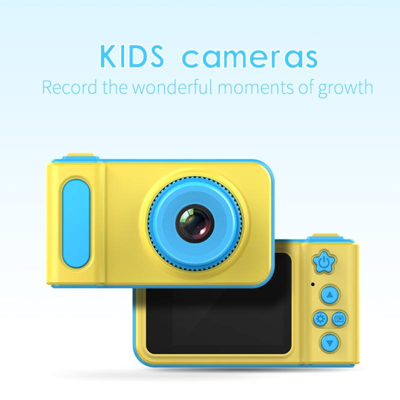 Super Duper Mini Cam Interactive Real Digital Video Camera for Kids in blue and pink colors, featuring a lightweight design and fun interactive elements.