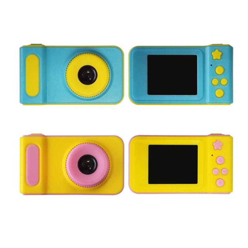 Super Duper Mini Cam Interactive Real Digital Video Camera for Kids in blue and pink colors, featuring a lightweight design and fun interactive elements.