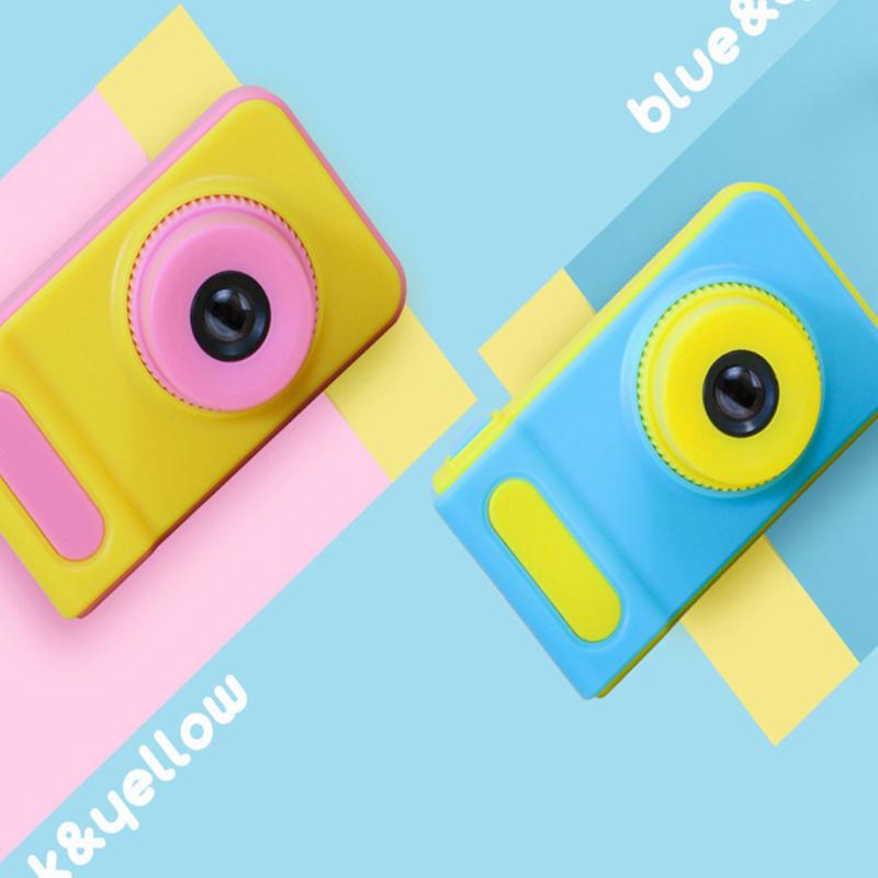 Super Duper Mini Cam Interactive Real Digital Video Camera for Kids in blue and pink colors, featuring a lightweight design and fun interactive elements.