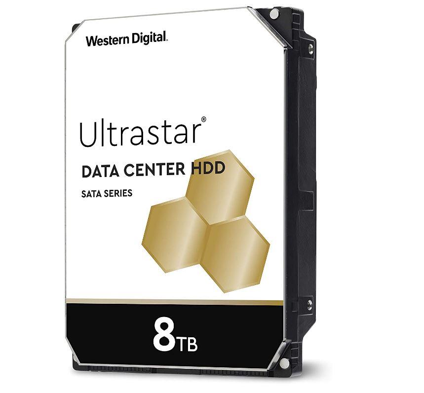 Supermicro WD 8TB Enterprise hard drive, featuring a 3.5-inch SATA design, 256MB cache, and robust performance for data centers.