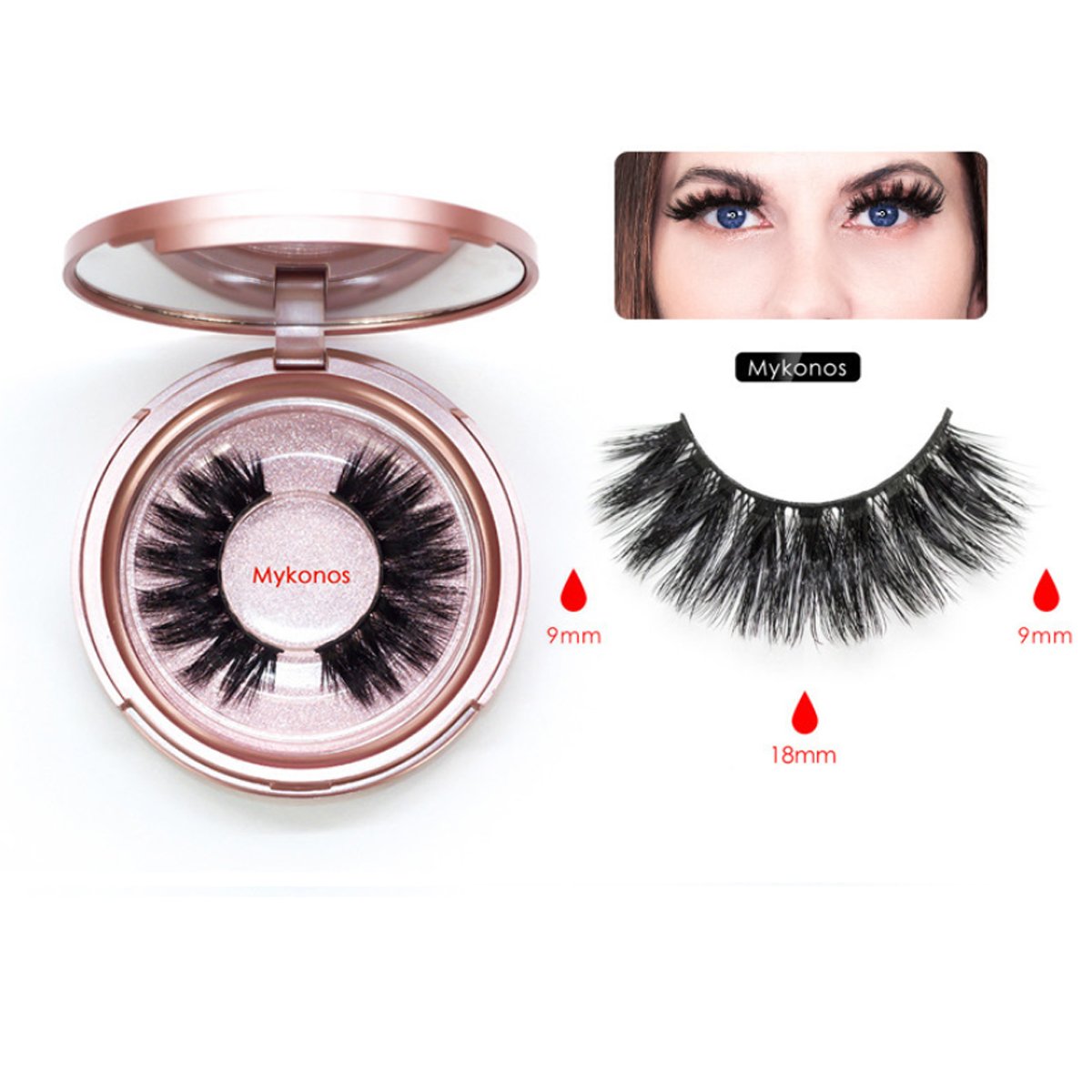 Sweet Eyes Magnetic Eyeliner and Eyelashes Kit featuring two pairs of reusable eyelashes, magnetic eyeliner, and a tweezer for easy application.