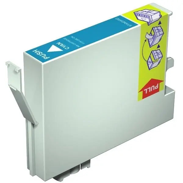 T0472 Cyan Compatible Inkjet Cartridge showcasing vibrant cyan color and professional design.