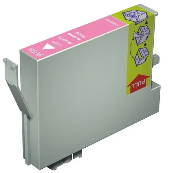 T0496 Light Magenta Compatible Inkjet Cartridge with vibrant color ink for high-quality printing.