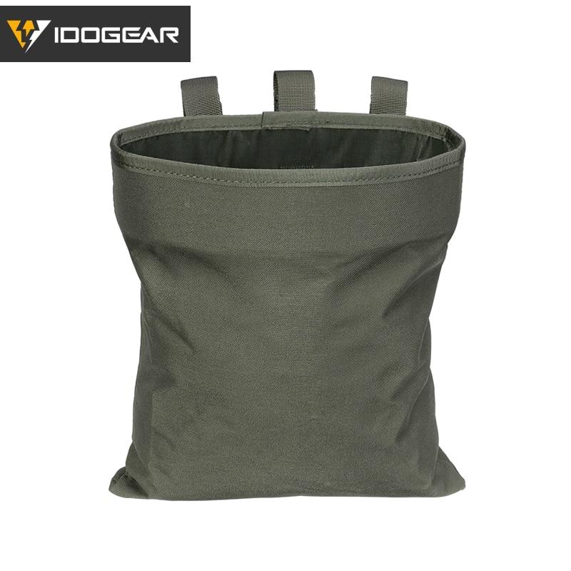 Tactical Magazine Dump Pouch in black, made from durable 1000D nylon, designed for efficient storage of magazines and tactical gear.