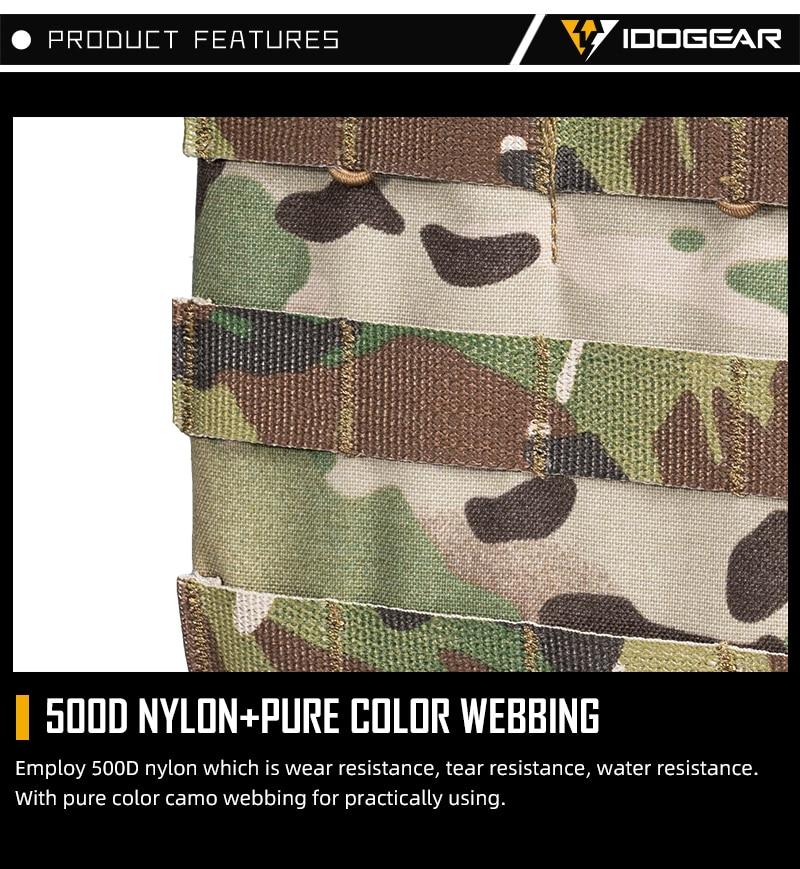 Tactical Molle Triple Mag Pouch in Multicam color, designed to hold three 5.56 magazines securely with MOLLE webbing.