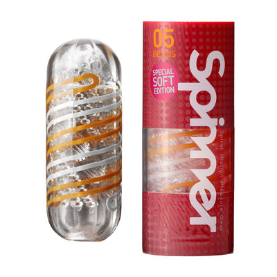 Tenga Spinner 05 Beads Special Soft Edition stroker with unique bead design for enhanced stimulation.