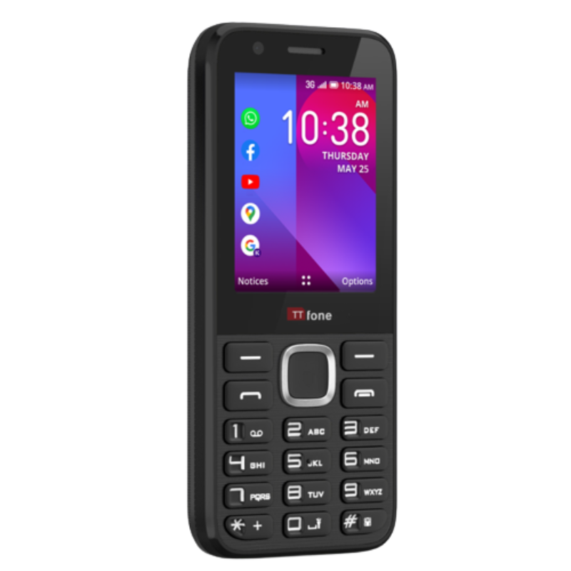 Basic cellphone with digital screen