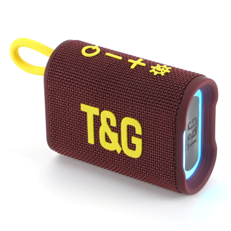 T&G TG396 Outdoor Portable Ambient RGB Light with colorful LED lights and Bluetooth connectivity, designed for outdoor use and waterproof.