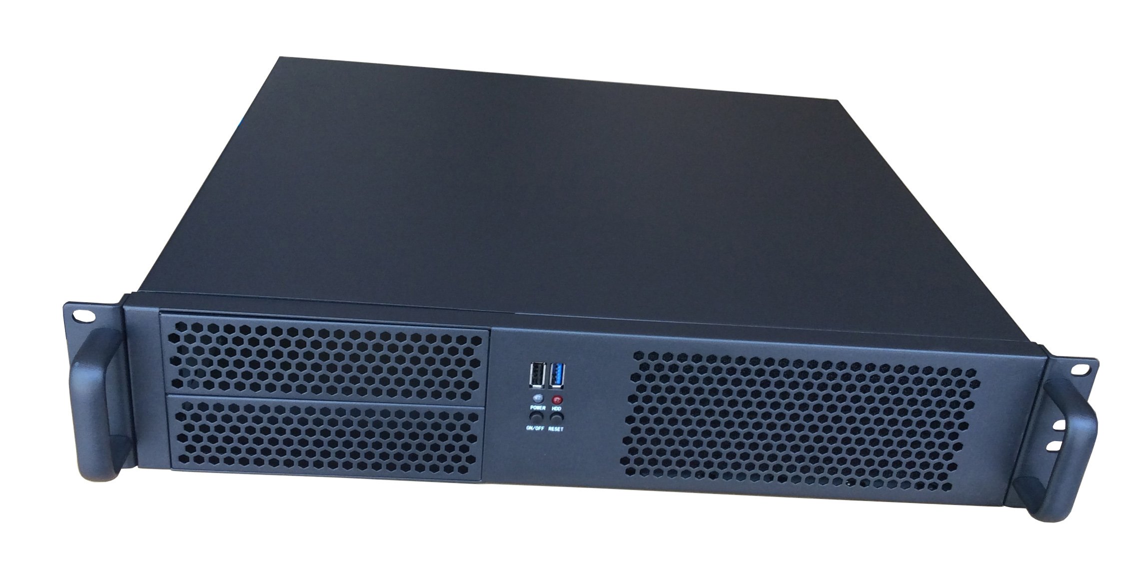 TGC Rack Mountable Server Chassis 2U with 390mm depth and multiple drive bays for optimal server performance.