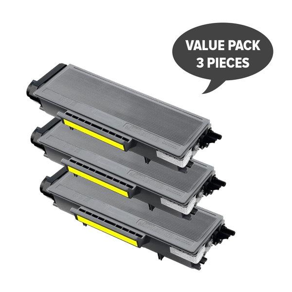 Set of 3 TN-3290 TN-3185 premium generic toner cartridges, showcasing their sleek design and compatibility.