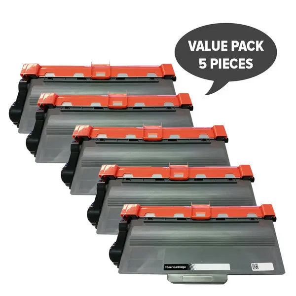 TN-3340 Premium Generic Laser Cartridge set of 5, featuring high-quality toner cartridges for laser printers.