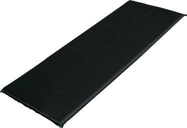 Trailblazer Self-Inflatable Taffeta Mattress in a camping setting, showcasing its compact size and comfortable design.