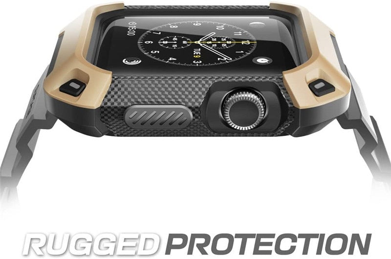 UB Pro Case for Apple Watch 3/2/1 (42mm) in rugged design, showcasing its durable PC and TPU materials.