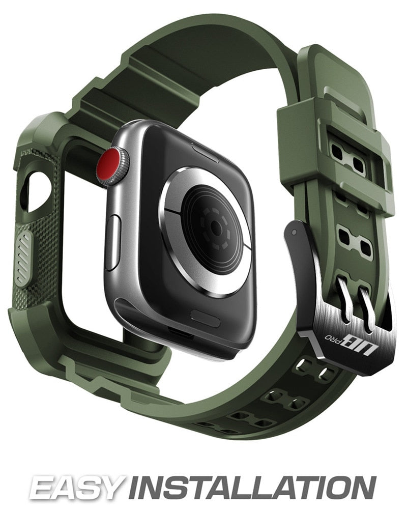 UB Pro Case for Apple Watch 3/2/1 (42mm) in rugged design, showcasing its durable PC and TPU materials.