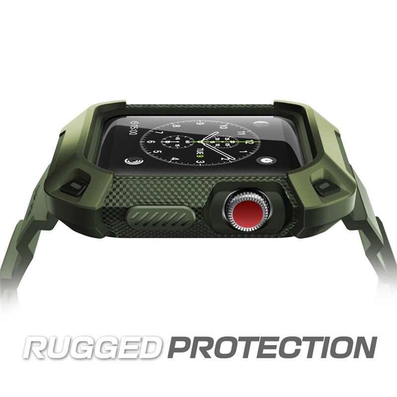 UB Pro Case for Apple Watch 3/2/1 (42mm) in rugged design, showcasing its durable PC and TPU materials.