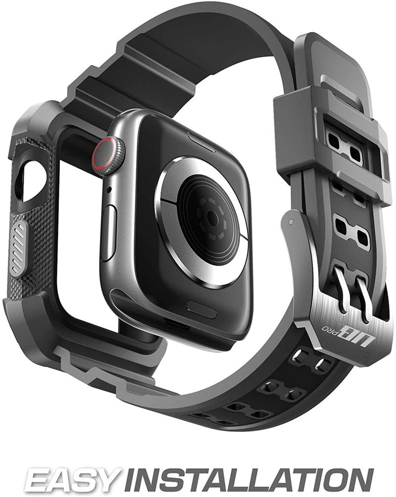 UB Pro Case for Apple Watch 3/2/1 (42mm) in rugged design, showcasing its durable PC and TPU materials.