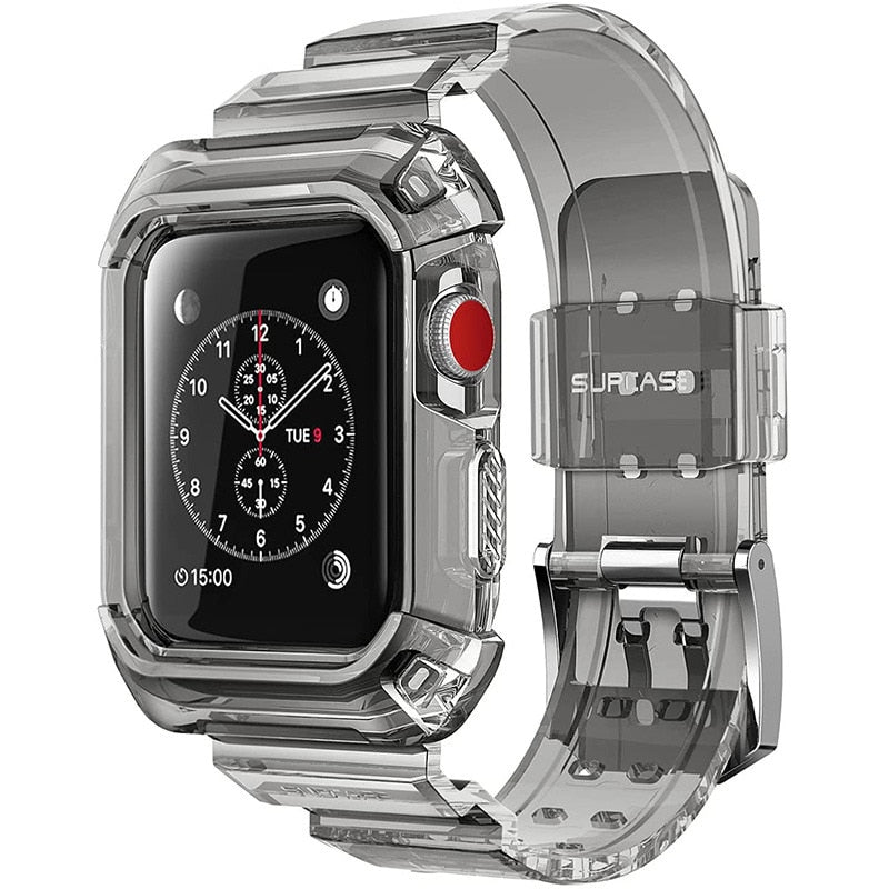 UB Pro Case for Apple Watch 3/2/1 (42mm) in rugged design, showcasing its durable PC and TPU materials.